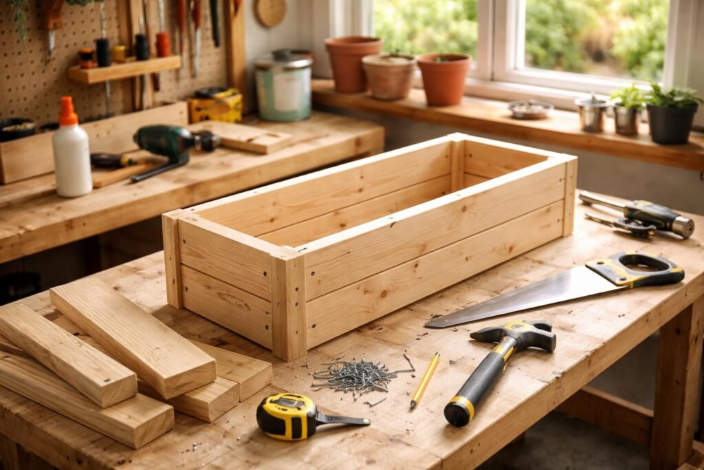 apprenez à construire une jardinière en bois élégante et durable grâce à notre guide étape par étape, idéal pour aménager votre jardin ou votre balcon.