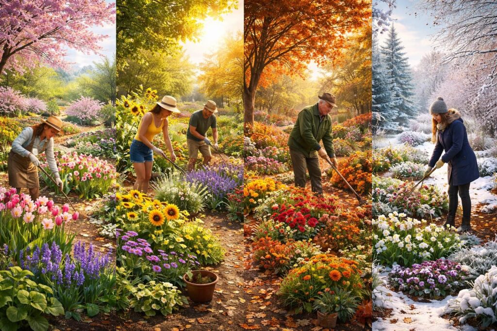 découvrez comment planter des fleurs toute l’année grâce à nos conseils pratiques pour embellir votre jardin en toutes saisons.