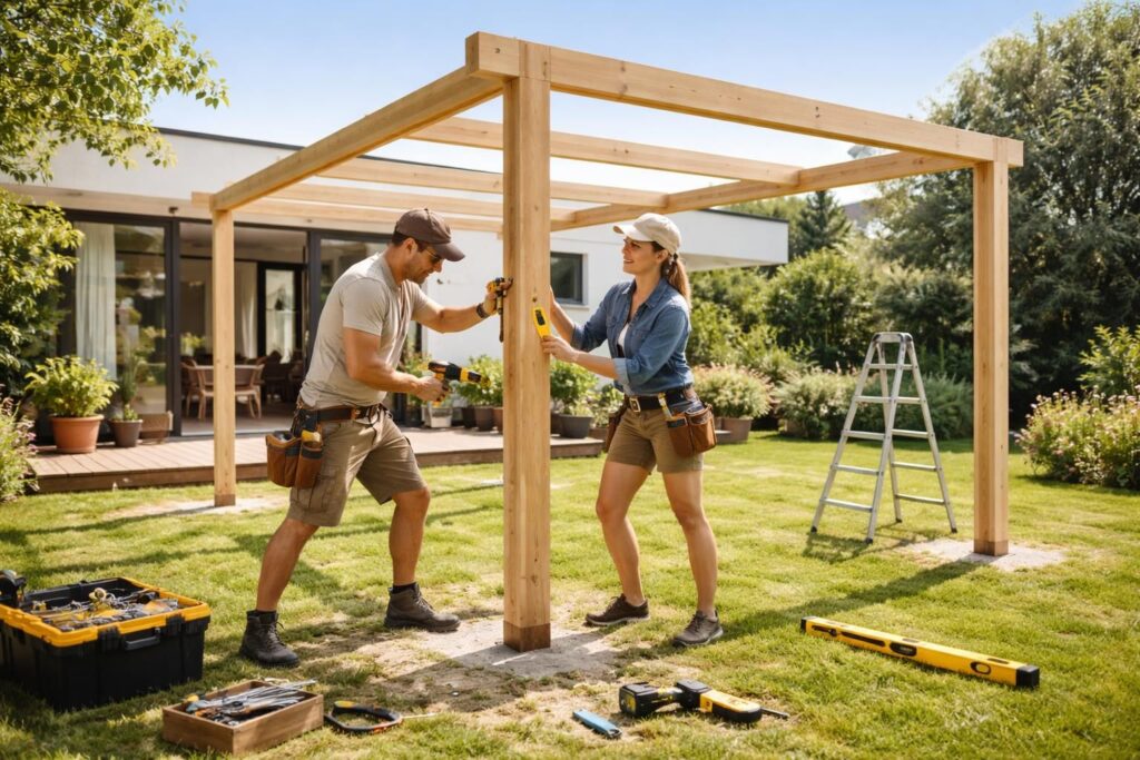 découvrez comment installer une pergola chez vous pour profiter d'un espace ombragé et agréable. guide facile étape par étape pour une installation réussie.
