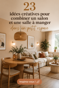 Aménagement d'un salon et salle à manger conviviaux dans un petit espace