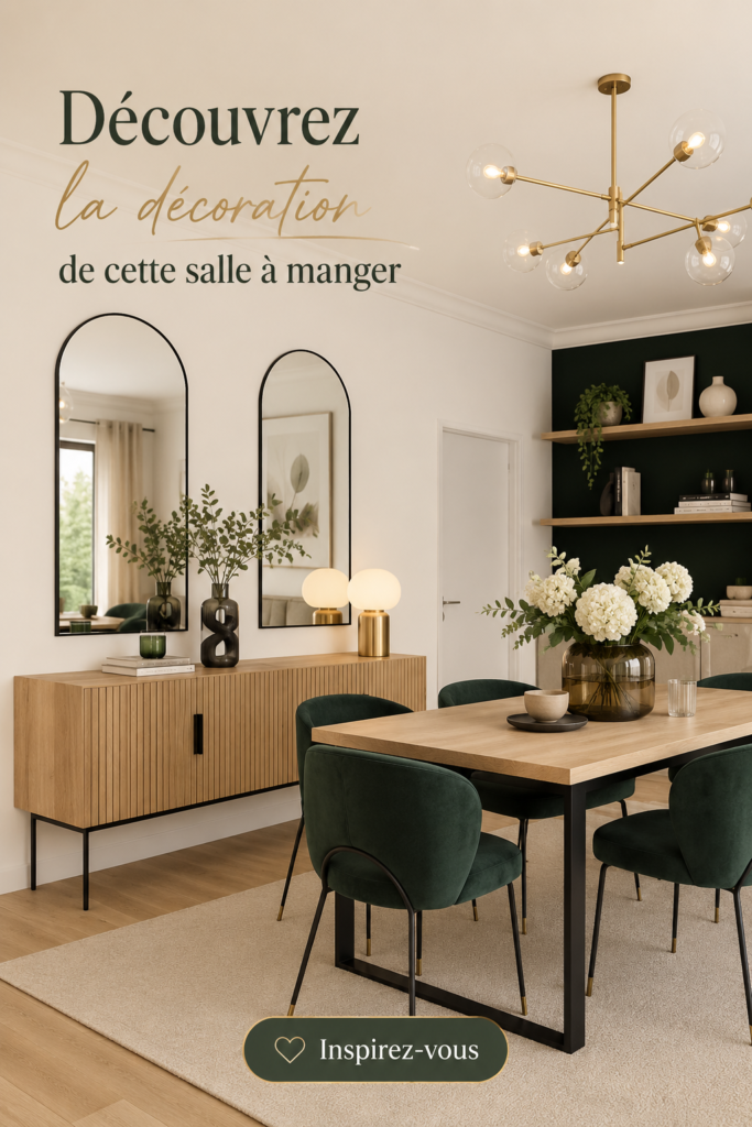Salle à manger chaleureuse et accueillante avec des touches déco personnelles