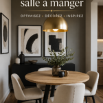 Salle à manger chic avec une décoration moderne et élégante