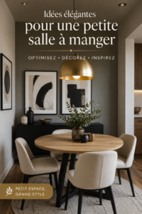 Salle à manger chic avec une décoration moderne et élégante