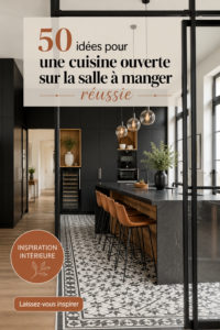 Une cuisine ouverte moderne et chaleureuse avec un bar à l'américaine.