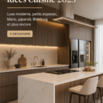 Une cuisine moderne avec des designs élégants et fonctionnels.