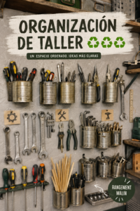 Un espace d'atelier écoresponsable avec des matériaux recyclés et naturels