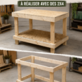 Projets déco en bois 2x4 avec des meubles faits maison