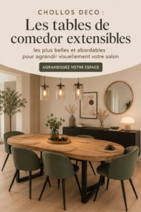 Illustration d'une table extensible élégante dans un salon moderne, mettant en avant le confort et la convivialité de l'espace.