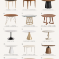 Table de repas moderne en bois dans un cadre chaleureux