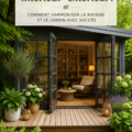 Espace de vie intérieur et jardin intégrés harmonieusement