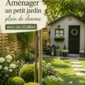 Petit jardin charmant avec des plantes et un coin détente ensoleillé.