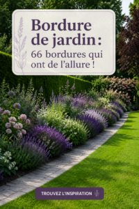 Bordures de jardin en bois entourant des fleurs colorées