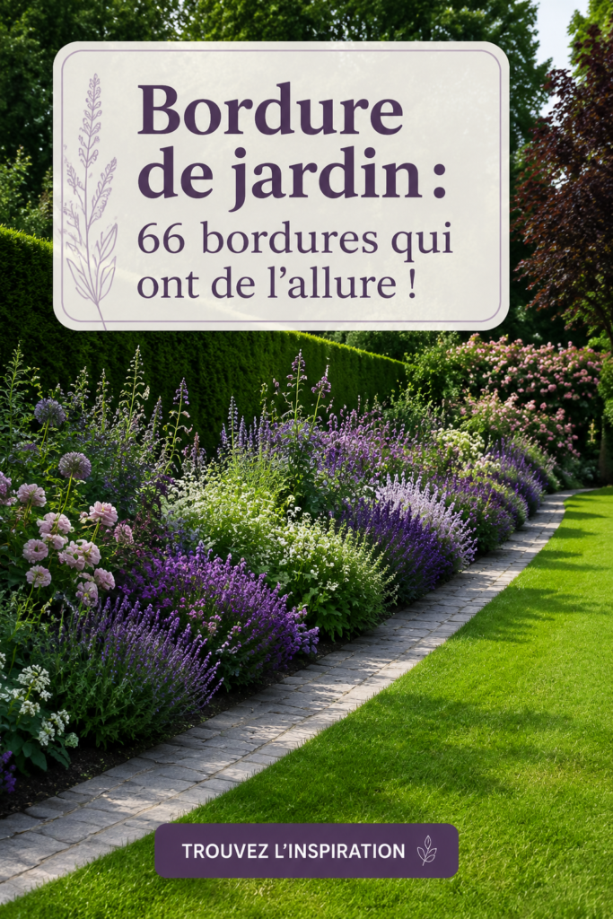 Bordures de jardin en bois entourant des fleurs colorées