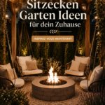 Jardin avec un coin détente bien aménagé, incluant des chaises confortables et des plantes apaisantes.