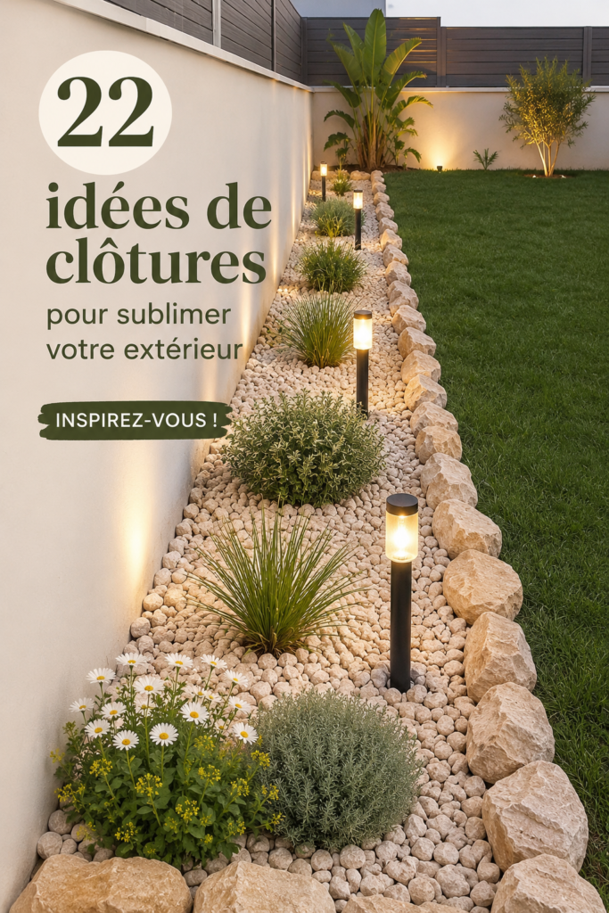 Idées de clôtures élégantes pour un jardin accueillant