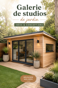 Aménagement de jardin moderne avec mobilier élégant et plantes variées.