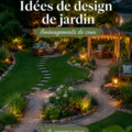 Design d'un jardin contemporain avec mobilier et plantes variées