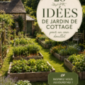 Un jardin de cottage luxuriant avec des fleurs colorées et un chemin en pierre