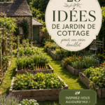 Un jardin de cottage luxuriant avec des fleurs colorées et un chemin en pierre