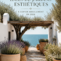 Un jardin esthétique avec des plantes colorées et des meubles d'extérieur accueillants.