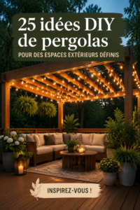 Idées de pergolas DIY dans un jardin ensoleillé