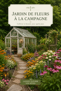 Jardin fleuri luxuriant avec diverses fleurs colorées