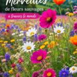 Un champ coloré de fleurs sauvages en pleine floraison