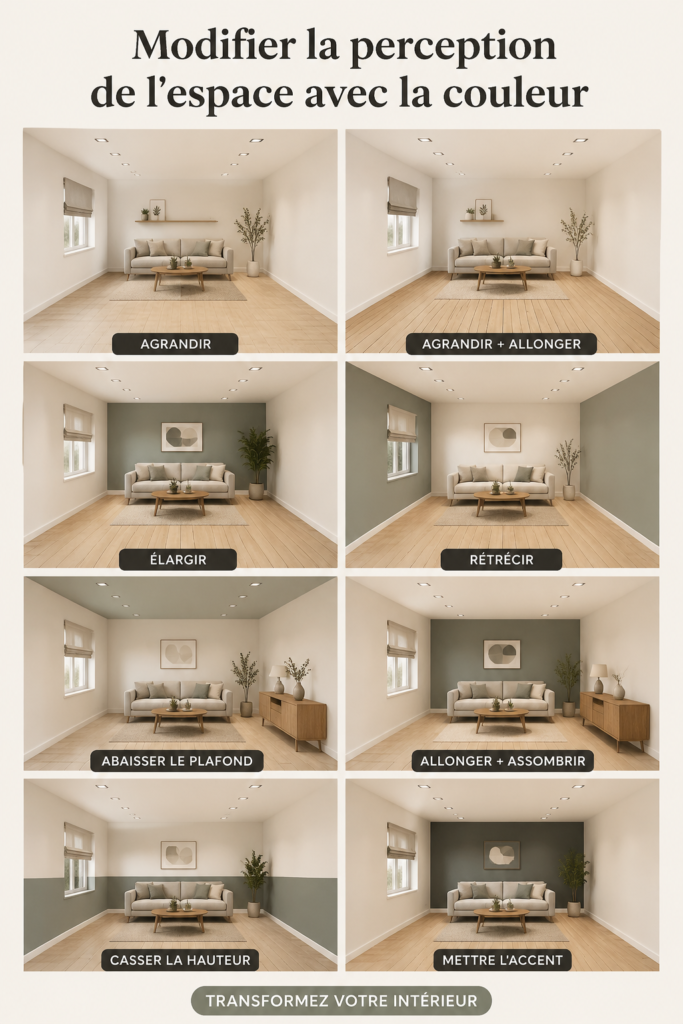 Intérieur moderne avec des murs colorés et une décoration chaleureuse