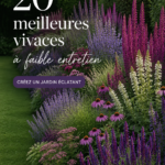 Un jardin fleuri avec diverses plantes vivaces faciles à entretenir