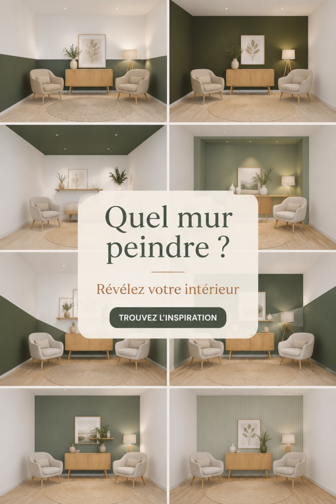 Un salon décoré avec un mur fraîchement peint dans des tons chauds et accueillants.
