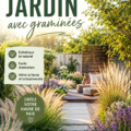 Aménagement de jardin avec différentes variétés de graminées en pleine floraison