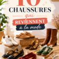Un assortiment de chaussures à la mode sur une surface claire, représentant les dernières tendances.