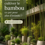 Bambou luxuriant en pot pour un jardin intime