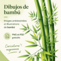 Illustration charmante de dessins de bambou disponibles en téléchargement gratuit.