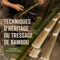 Jolie pièce artisanale en bambou montrant des techniques de tissage traditionnelles.