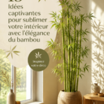 Un intérieur décoré avec des éléments en bambou chaleureux et apaisants.