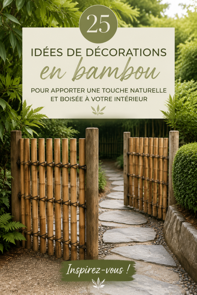 Intérieur accueillant avec des décorations en bambou, ajoutant une touche naturelle.