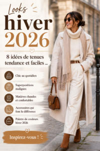 Un ensemble d'hiver stylé avec des couleurs tendance pour 2026