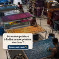 Tableau illustrant la beauté d'une peinture Adire.