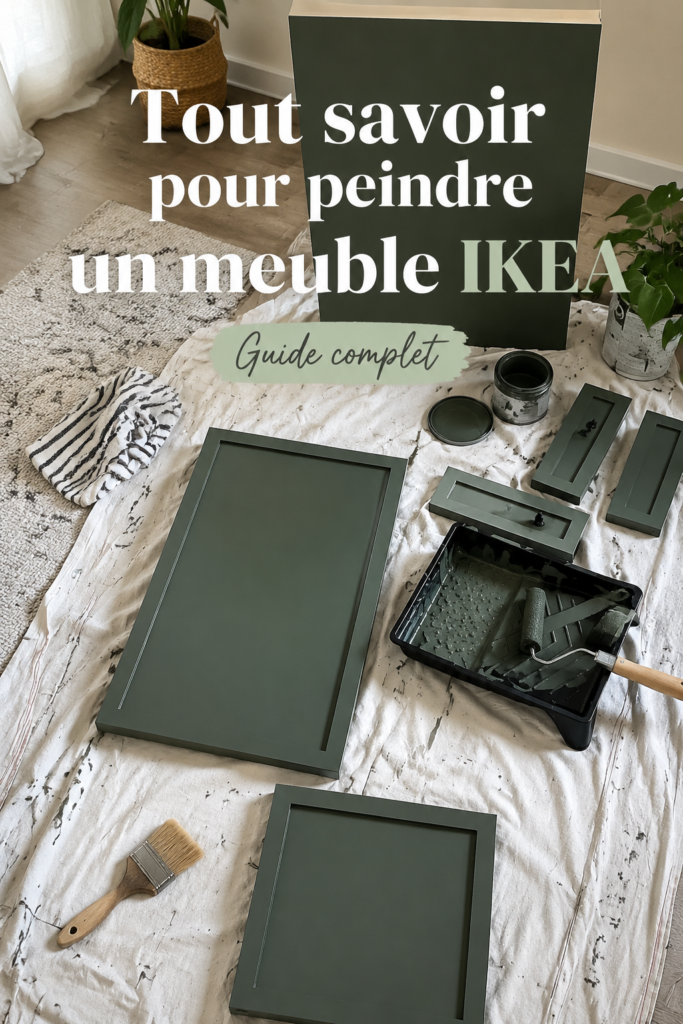 Meubles IKEA peints avec des couleurs vives dans un intérieur moderne