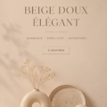 Un intérieur élégant avec des nuances de beige doux et des textures chaleureuses.