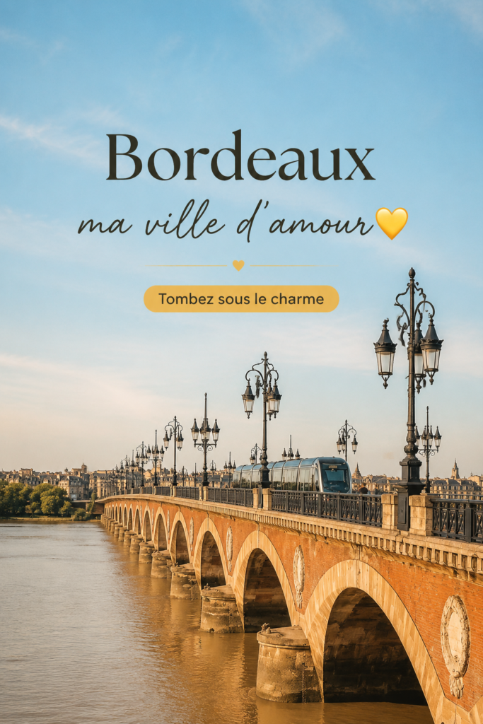 Bordeaux, ville romantique avec ses ruelles pavées et vinyles typiques