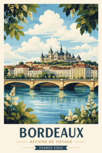 Vue panoramique de Bordeaux avec ses coloris vibrants