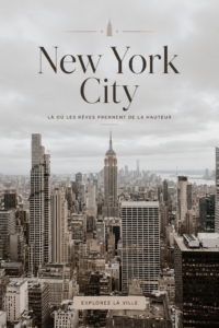Vue panoramique de New York avec ses gratte-ciels emblématiques et son ambiance vibrante, représentant la tendance du design moderne.