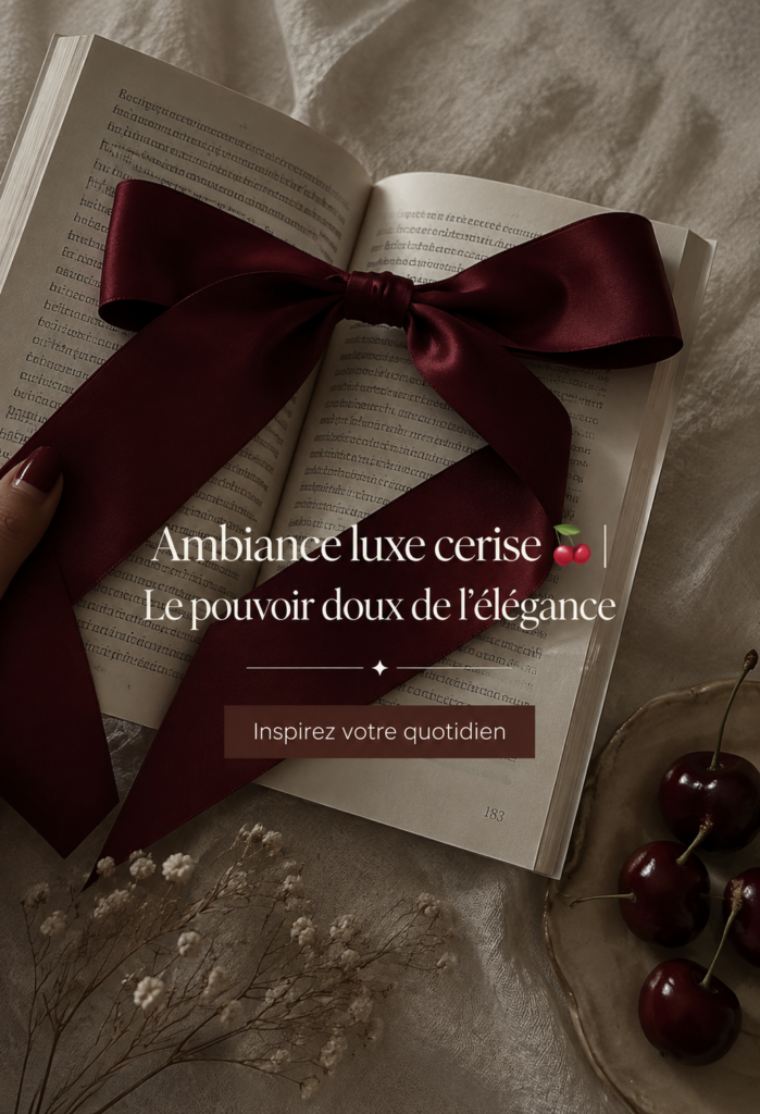 Un salon décoré avec des accents cerise, apportant élégance et douceur