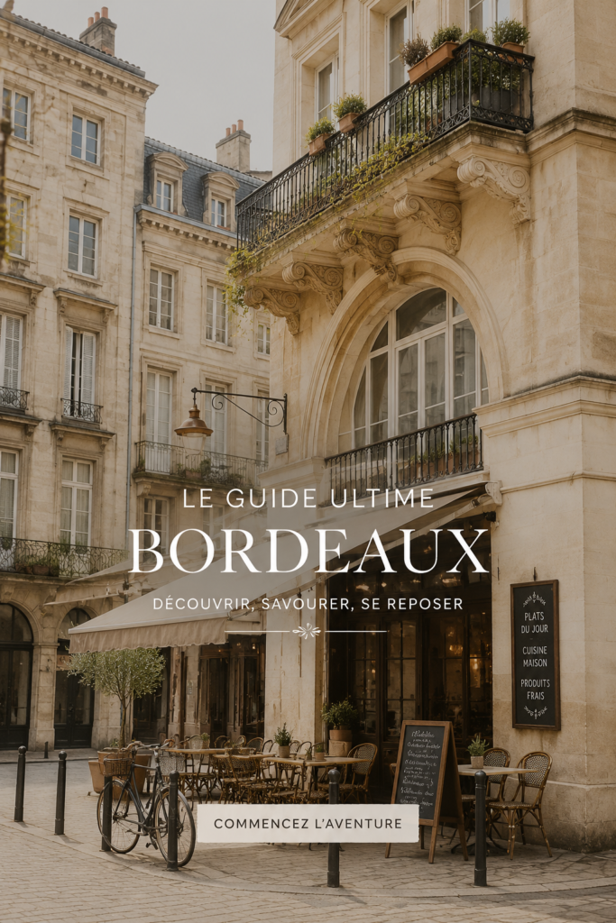 Vue panoramique de Bordeaux avec ses monuments emblématiques et ses quais