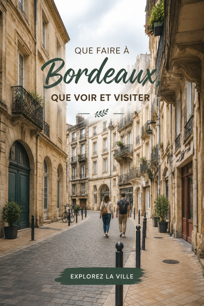 Vue panoramique de Bordeaux avec la Place de la Bourse et le Miroir d'eau