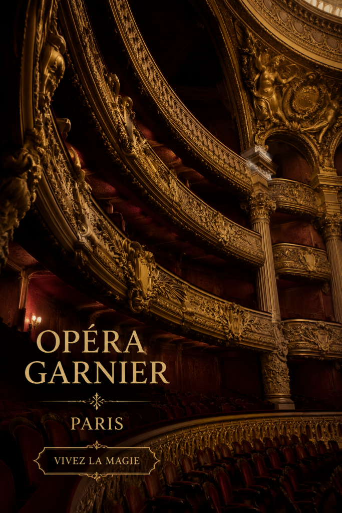 Vue extérieure de l'Opéra Garnier, un chef-d'œuvre architectural à Paris.
