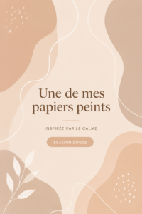 Un intérieur chaleureux avec un papier peint tendance apportant une touche unique à la décoration.