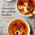 Crème brûlée classique avec une croûte caramélisée parfaite sur le dessus